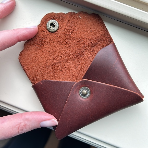 Portland Leather Goods Mini Daisy Wallet, Cognac, New - Picture 4 of 4